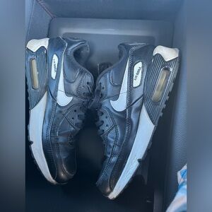 Nike Air Max Leather Black and White Sneakers